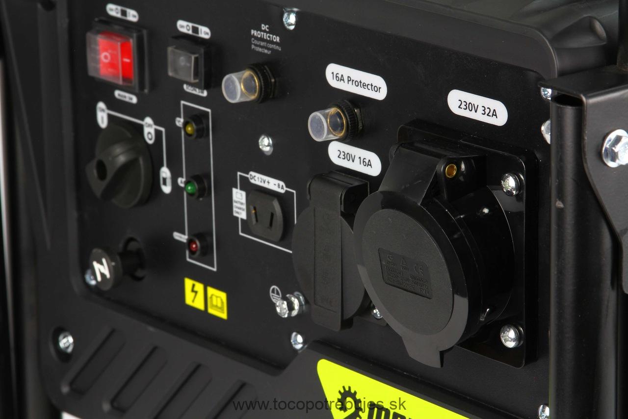 Elektrocentrála 6000W 4-takt 12/230V s AVR - MAR-POL M82481