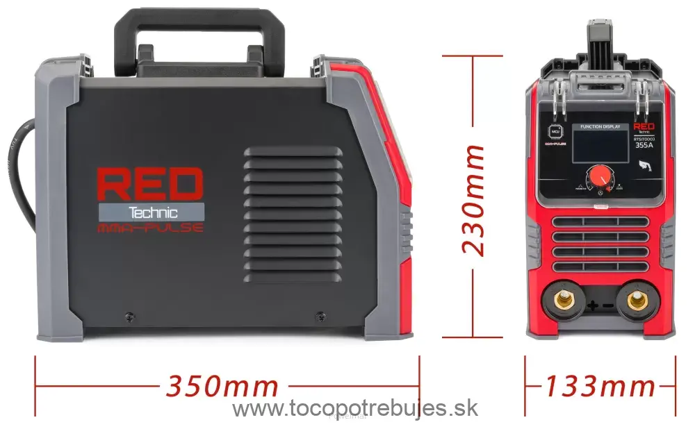 Invertorová zváračka RED TECHNIC RTSIT0003 355A