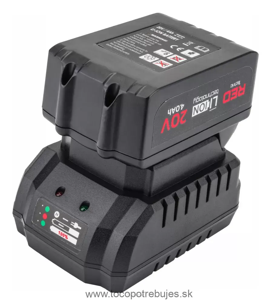 AKU rázový uťahovák RTAKU0026 20V 4Ah 380Nm - RED TECHNIC