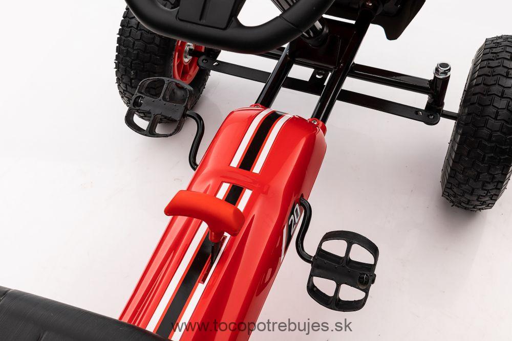 LeanToys L11908 Gokart šlapacia kára G208 - červená