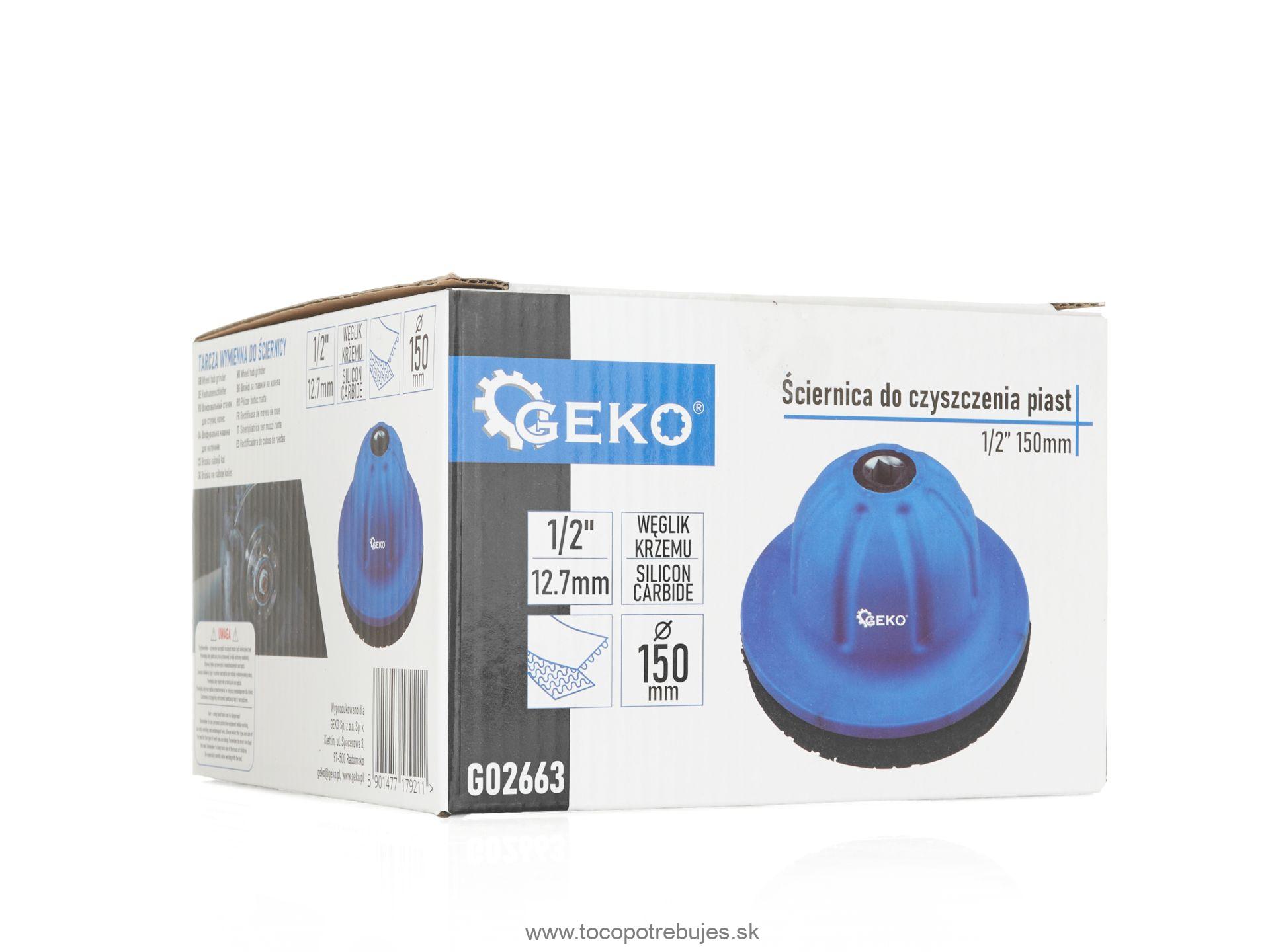 Brúsny kotúč s unášačom na náboje kolies 1/2” 150mm - GEKO G02663