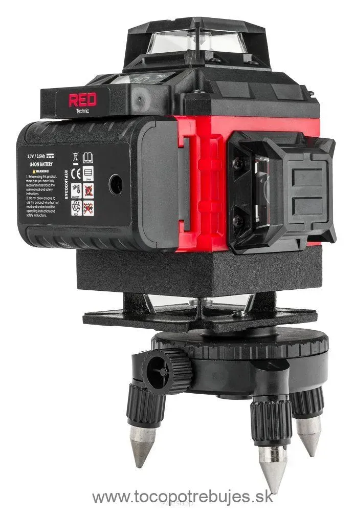 Krížový laser zelený RTPLK0036, 4D, 360 stupňov - RED TECHNIC RTPLK0036