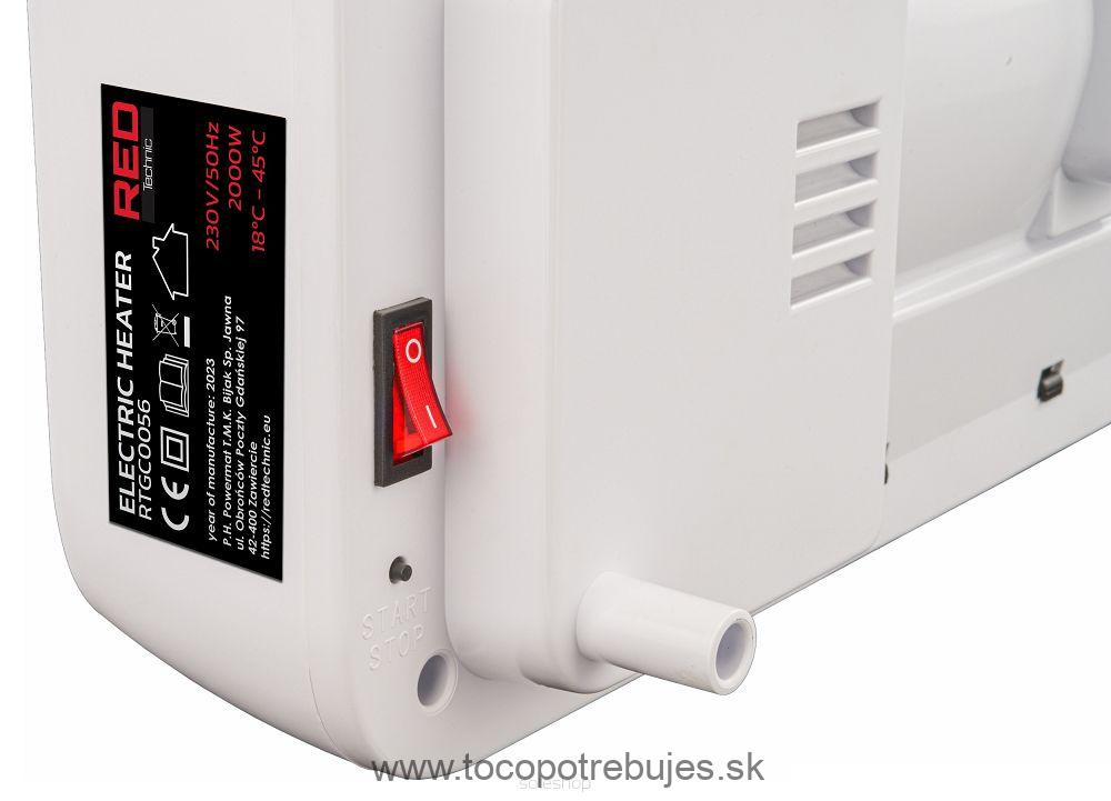 Vzduchová clona, 2000W - RED TECHNIC RTGC0056