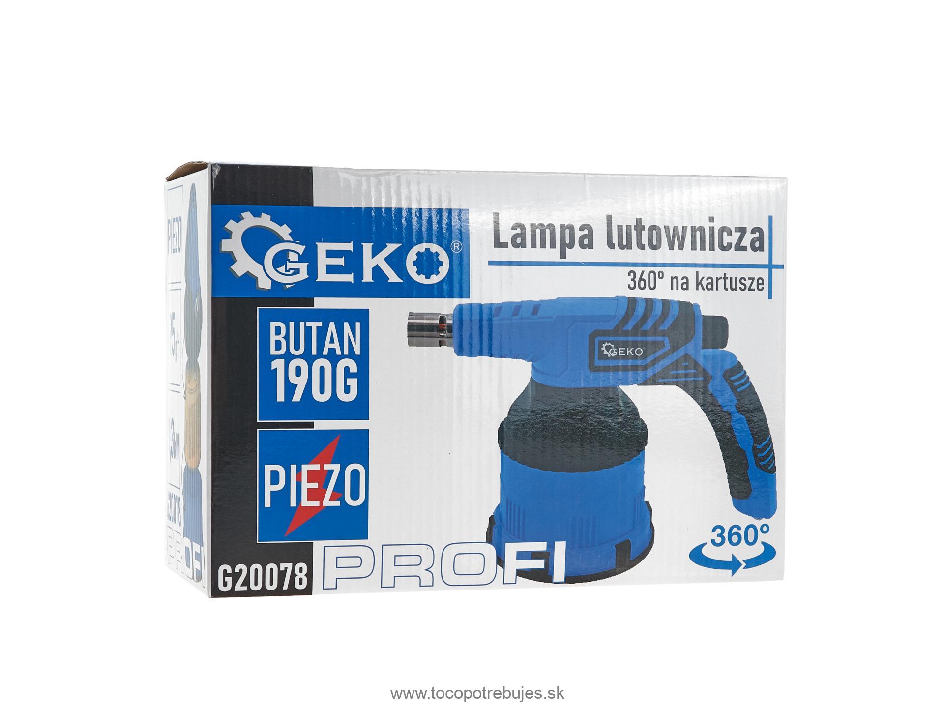 Plynový kartušový horák 190g - GEKO G20078