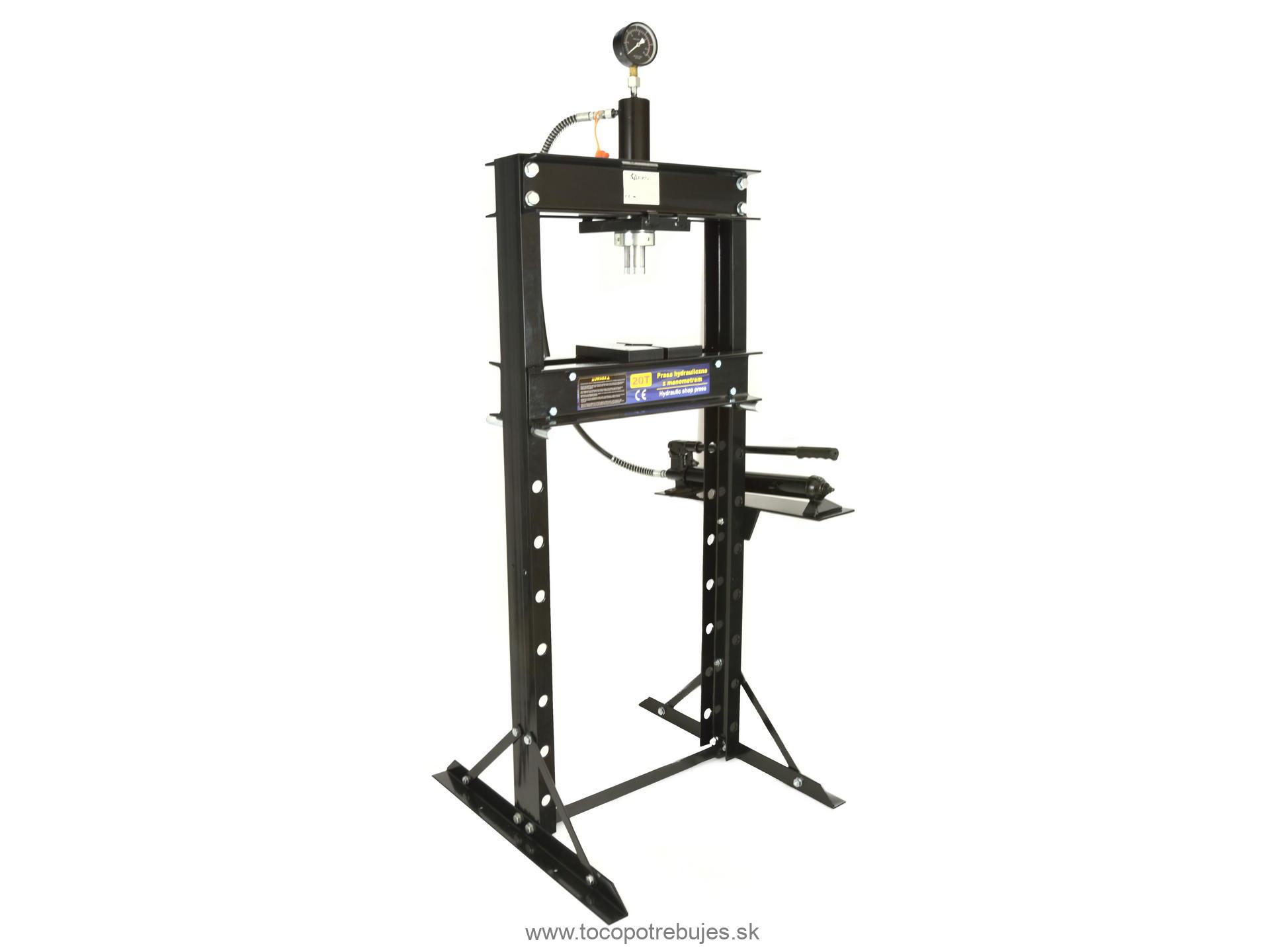 Hydraulický lis s tlakomerom 20T - GEKO G02087
