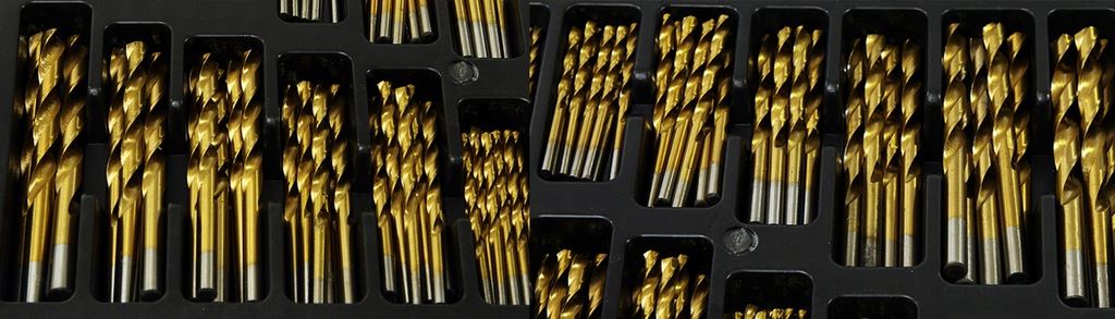 Sada vrtákov HSS do kovu 170ks 1mm – 10mm titán M22306