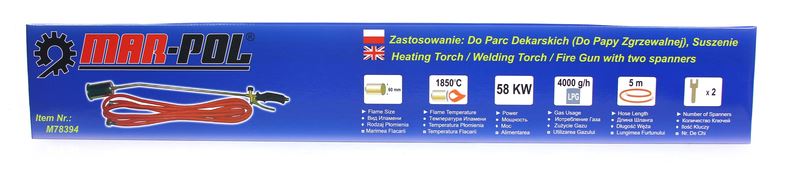 Plynový horák s príslušenstvom - MAR-POL M78394