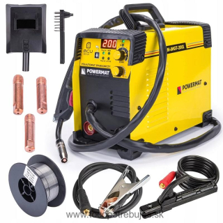 Invertorová zváračka MIG/MAG MMA TIG 200A PM-IMGT-200L - POWERMAT Použitá