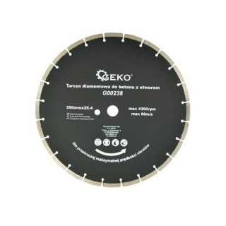 Diamantový kotúč na betón 350x25.4mm - GEKO G00238