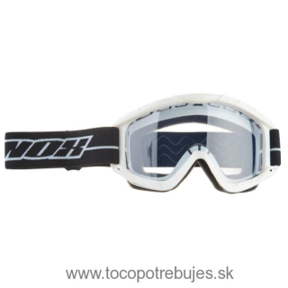 Motokrosové okuliare NOX N1 ADULT Biela