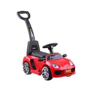 Joko Elektrické autíčko, odrážadlo 3v1, kožené sedadlo, červená