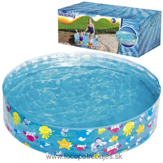 Bestway 55028 Samorozkladací Detský bazén  122 cm x 25 cm
