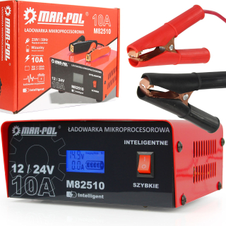 Mikroprocesorová nabíjačka 12V / 24V 10A - MAR-POL M82510