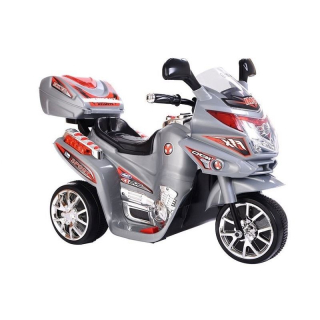 LeanToys Elektrická motorka HC8051, strieborná