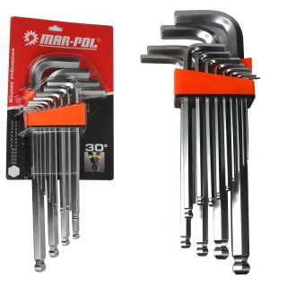 Imbusové kľúče 2-19mm 13ks - MAR-POL M66429