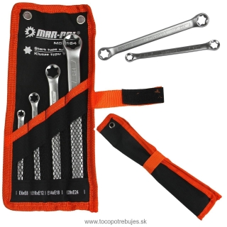Kľúče očko torxové nástenné 4ks 6 - 24mm - MAR- POL M58164P