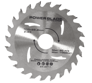 MAR-POL Pílový kotúč 115x22x24T POWER BLADE - M09048