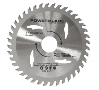 MAR - POL Pílový kotúč 115 x 22 x 40T POWER BLADE M09049