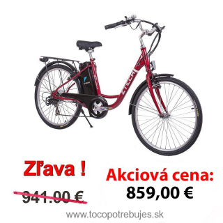 Elektrický bicykel, Z-TECH ZT-32 Li-on Barcelona, červený