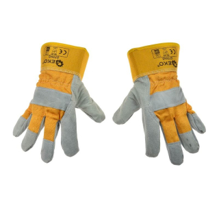 Kožené pracovné rukavice kombinované 10.5“ - GEKO G73545