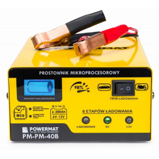 Mikroprocesorová nabíjačka autobatérii 6/12V - POWERMAT PM-PM-40B