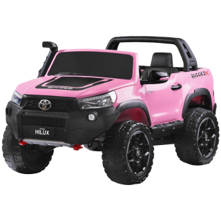 Joko Elektrické autíčko Toyota Hillux 4x4, penové kolesá, kožené sedadlo, FM rádio, otvárací kufor, nosnosť 50kg, ružové