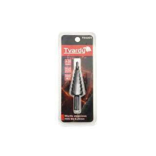 Viacstupňový vrták HSS M2 4-20mm - Tvardy T03201