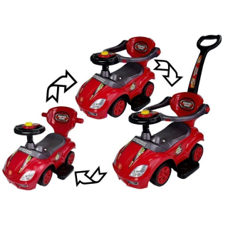 LeanToys Autíčko Mega Car 3v1, červená
