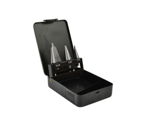 Súprava stupňovitých vrtákov 3 ks. 3-30 mm, GEKO G38573