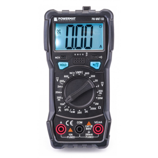 Digitálny multimeter LCD + LED svetlo PM-MMT-60 - POWERMAT