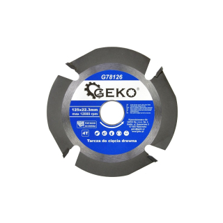 Pílový kotúč na drevo 125X22,23mm 4z - GEKO G78126