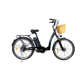 Elektrický bicykel, TORNADO TRD020 250W, čierna matná, 2022