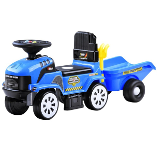 Joko Odrážadlo traktor s vlečkou, modrá