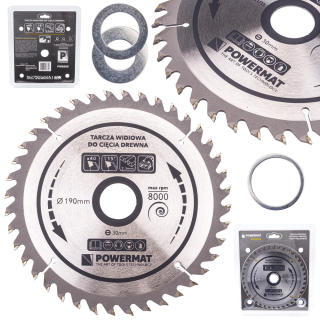 Kotúč na drevo TDD-190x30x40Z - POWERMAT PM0886