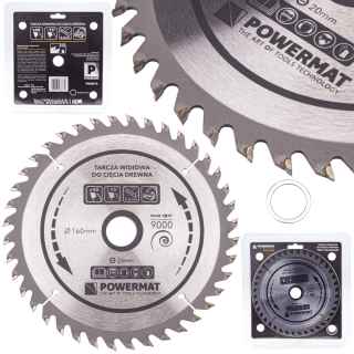 Kotúč na drevo TDD-160x20x40Z - POWERMAT PM0879