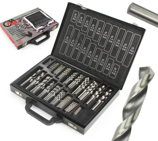 Sada vrtákov HSS do kovu 170ks 1-10mm - CATA M22305C