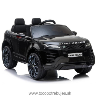 LeanToys  Elektrické autíčko Range Rover Evoque, lakovaná, čierna