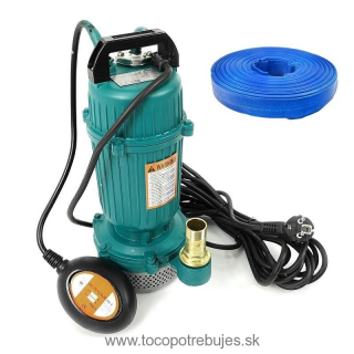 Ponorné kalové čerpadlo 550W + hadica 1" 30m - MAR-POL M79911