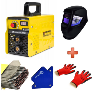 Invertorová elektródová zváračka 260A IGBT PM-MMA-260SN - POWERMAT + SADA