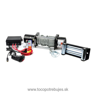 GEKO G81707 Elektrický lanový navijak 12V 12000LB, 5443kg