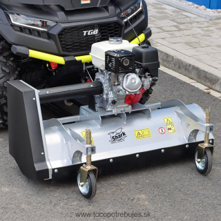 SHARK ATV čelný mulčovač 100cm s motorom HONDA GX 270, strieborná farba