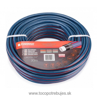 Záhradná hadica 1/2" 30m na vodu 4-vrstvová - POWERMAT PM1151