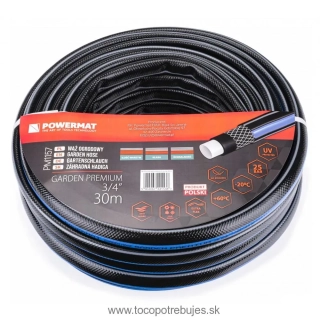 Záhradná hadica 3/4″ 30m 4-vrstvová GARDEN PREMIUM - POWERMAT PM1157