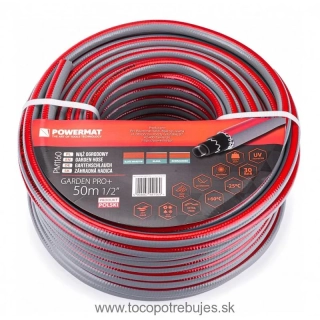 Záhradná hadica 1/2″ 50m 6 vrstiev GARDEN PRO+ - POWERMAT PM1160