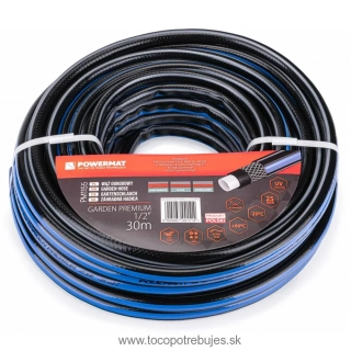 Záhradná hadica 1/2″ 30m 4-vrstvová GARDEN PREMIUM - POWERMAT PM1155