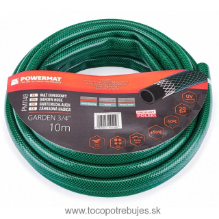Záhradná hadica 3/4″ 10m 3-vrstvová GARDEN - POWERMAT PM1148