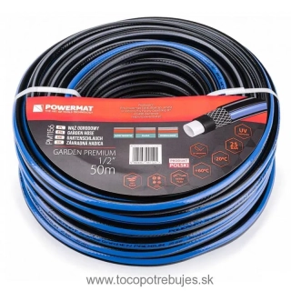 Záhradná hadica 1/2″ 50m 4-vrstvová GARDEN PREMIUM - POWERMAT PM1156