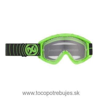 Motokrosové okuliare NOX N1 ADULT Zelená