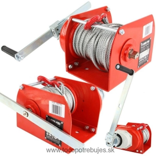 Ručný lanový navijak 500kg / 40m - MAR-POL M80745