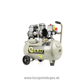 Bezolejový dvojpiestový kompresor 24L 980W - GEKO G80335